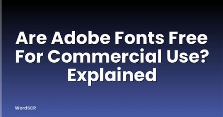 Are adobe fonts free?