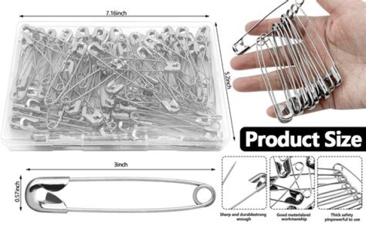 Can safety pins be used as earrings?