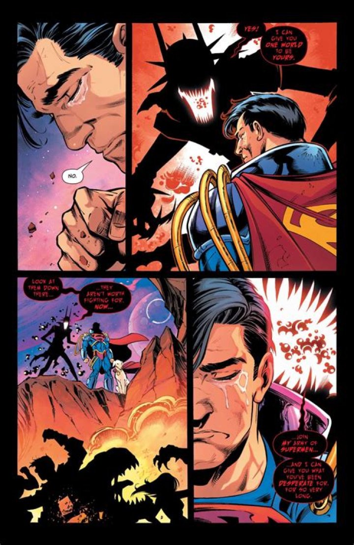 Did superboy prime kill the batman who laughs?