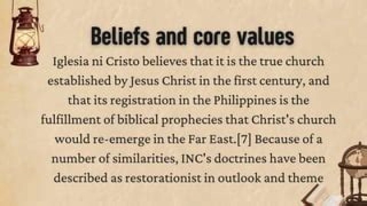 Do iglesia ni cristo believe in jesus?