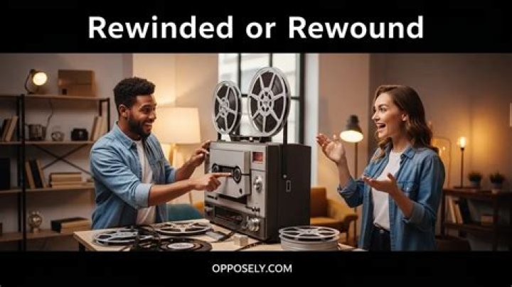 Do you say rewound or rewinded?