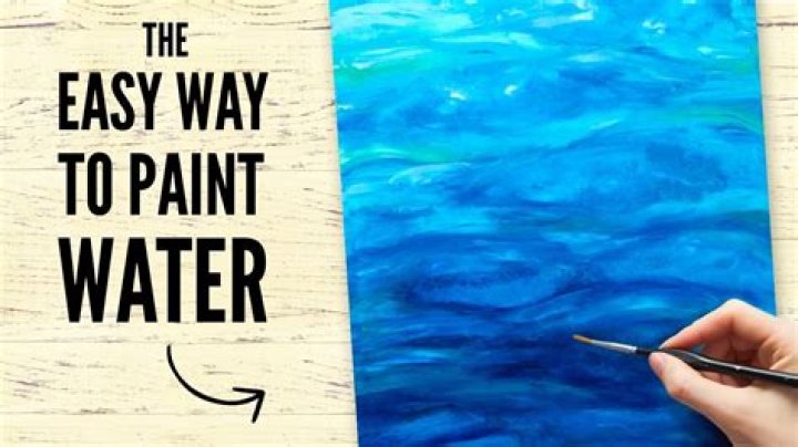 Do you use water with acrylic paint?