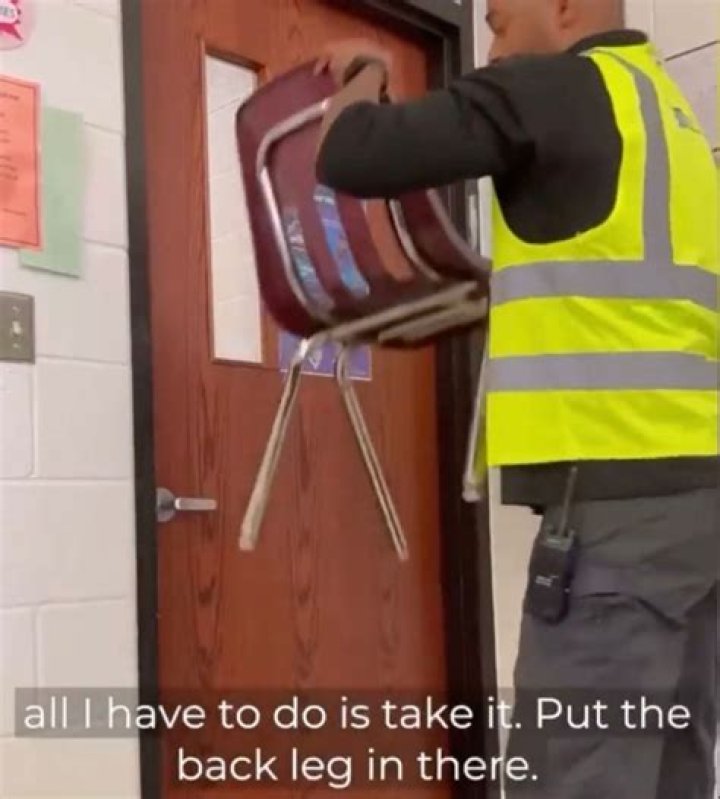 Does blocking a door with a chair work?