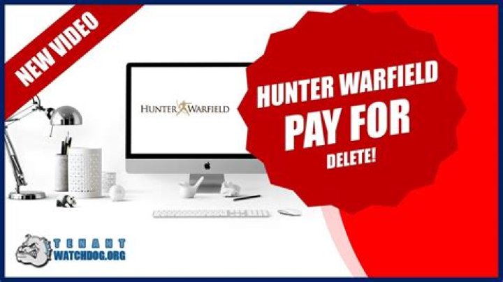 Does hunter warfield to pay for delete?