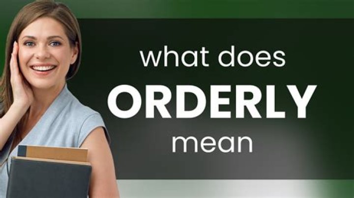Does orderly fashion mean?