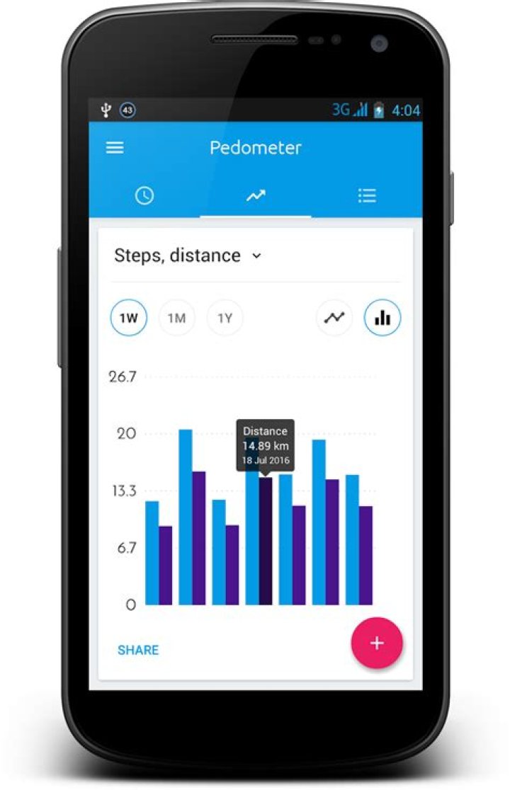 Does pedometer app work without internet?
