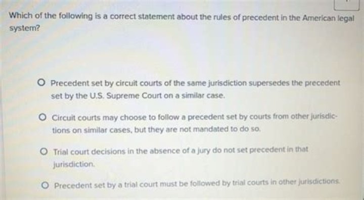Does the high court set precedent?