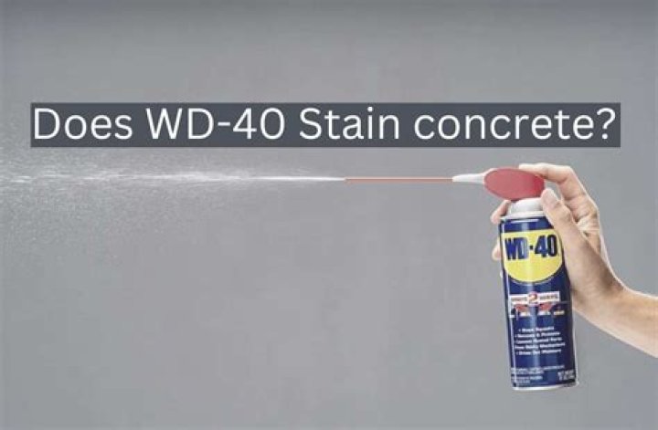 Does wd 40 remove oil stains from concrete?