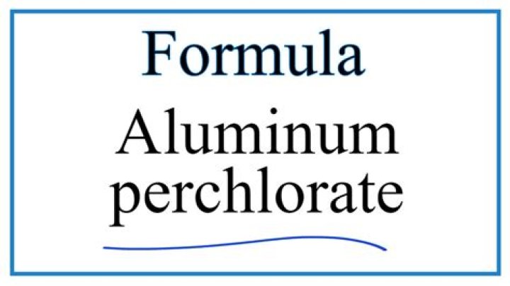 Formula for aluminum perchlorate?