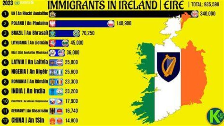 How many immigrants are in ireland?