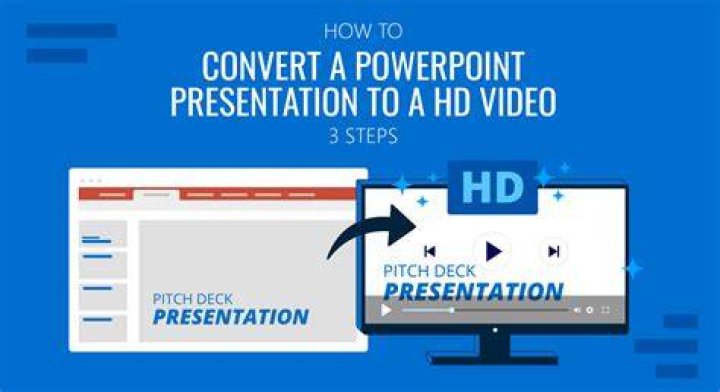 How powerpoint convert to video?