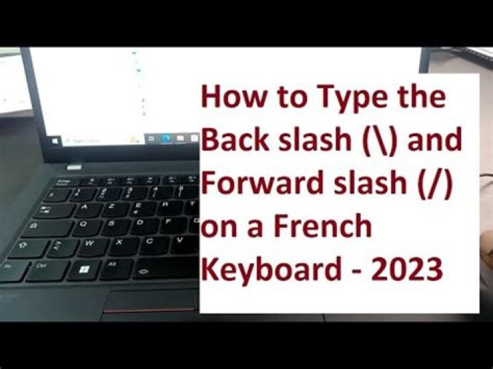 How to backslash on french keyboard?
