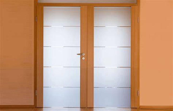 How to clean sandblasted glass doors?