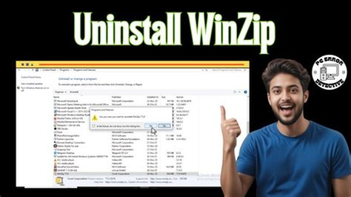 How to delete winzip?