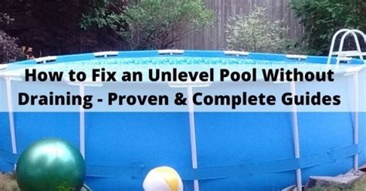 How to fix unlevel pool?