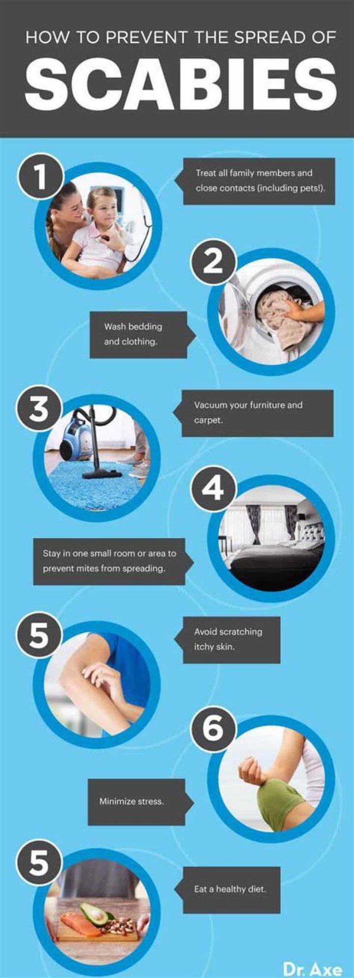 How to prevent reinfestation of scabies?