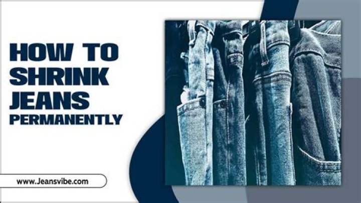 How to purposely shrink jeans?