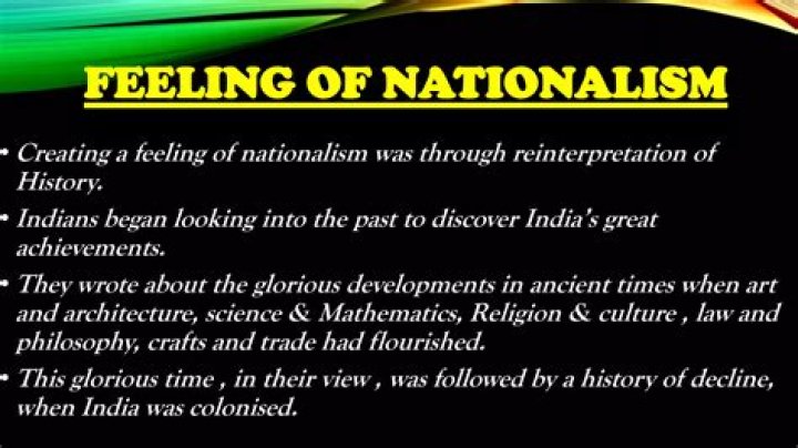 How was history reinterpreted in creating a feeling of nationalism?