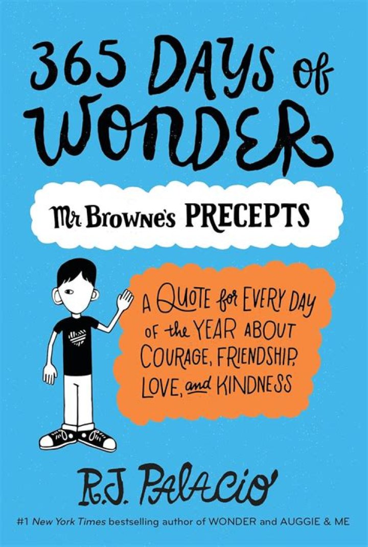 In the book wonder what is mr browne's precepts?
