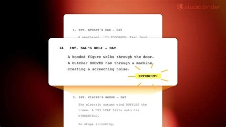 Intercutting in a sentence?