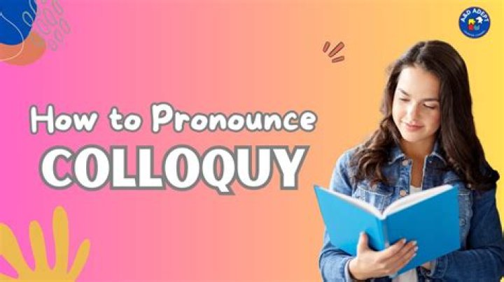 Is colloquy a noun?