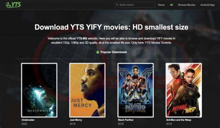 Is downloading from yts illegal?