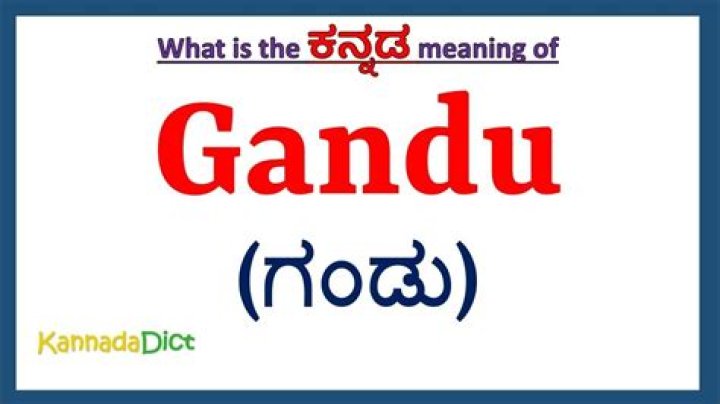 Is gandu a word?