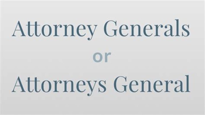 Is it attorneys general or attorney generals?