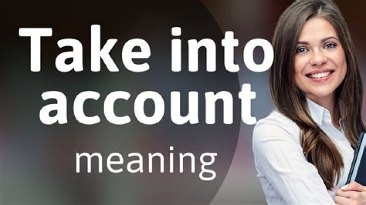 Is taking into account a sentence?
