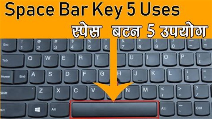 Is the space bar on a keyboard?