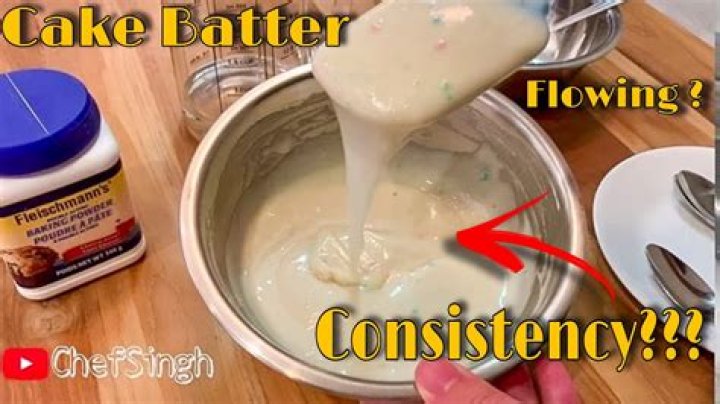 Should cake mixture be runny?
