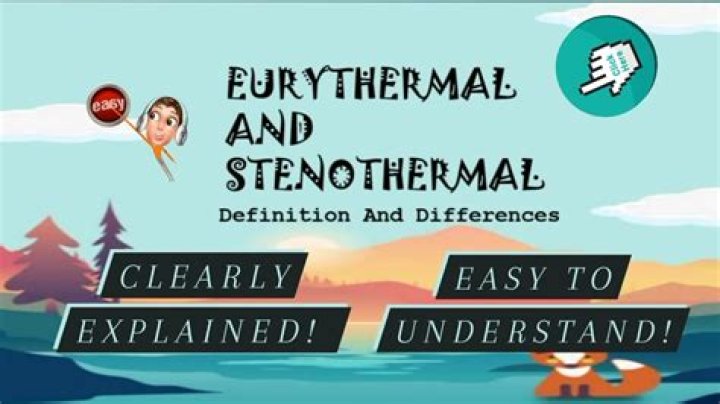 What are stenothermal animals?