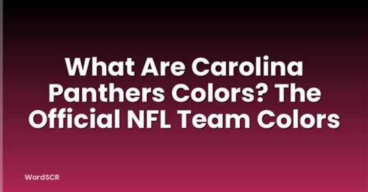 What carolina are the panthers from?