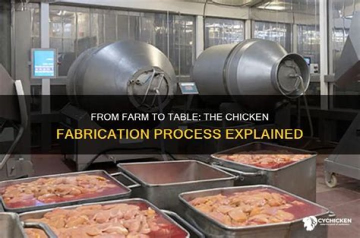 What does fabricating a chicken mean?