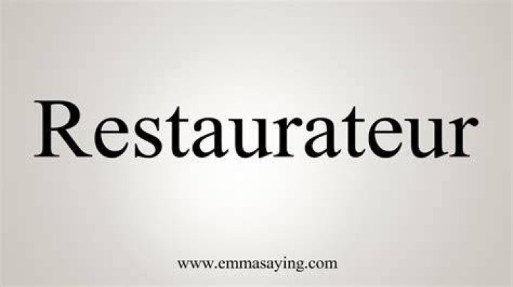 What does restaurateur meaning in english?