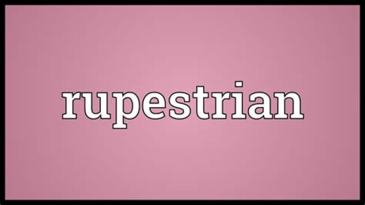 What does rupestrian meaning in english?