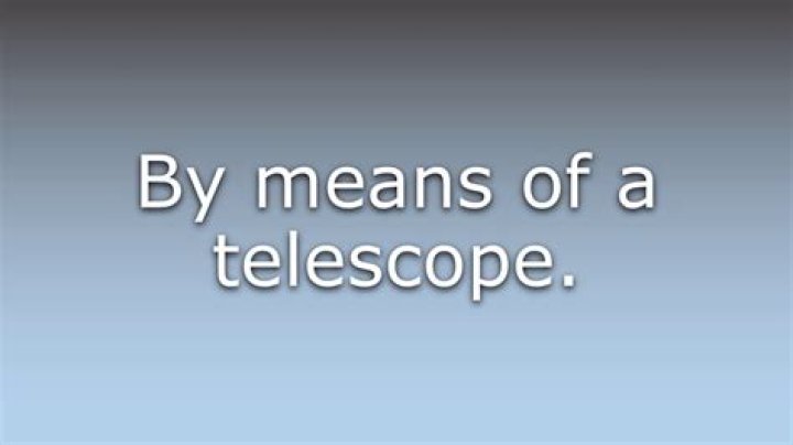 What does telescopically mean?