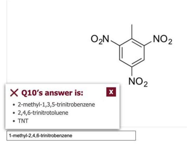 What does trinitrobenzene mean?
