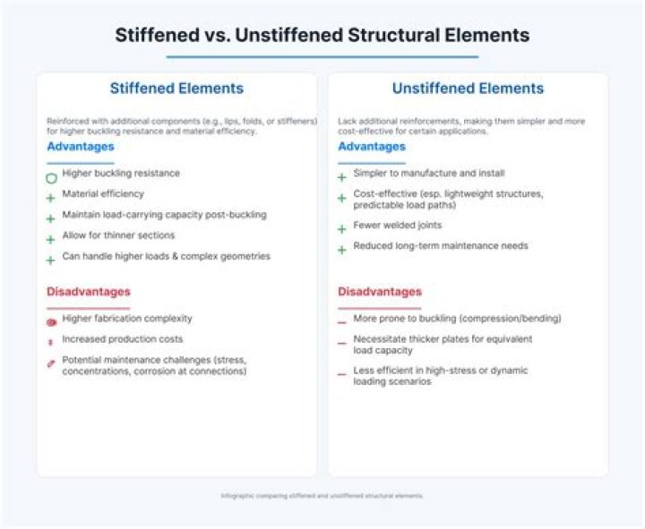 What does unstiffened mean?