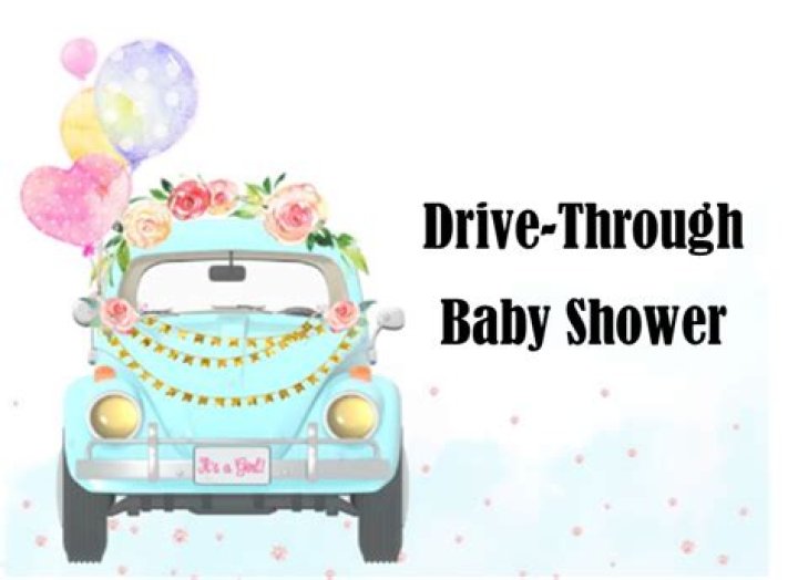 What is a drive through baby shower?