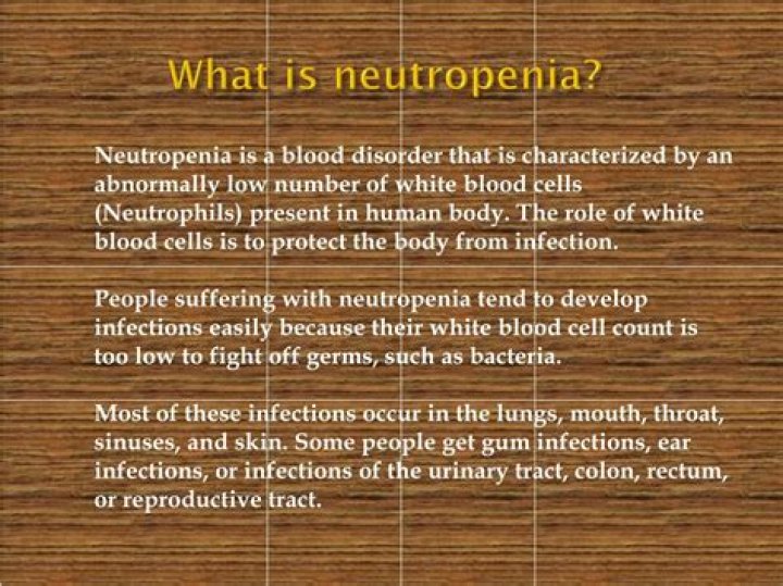 What is neutropenia uk?