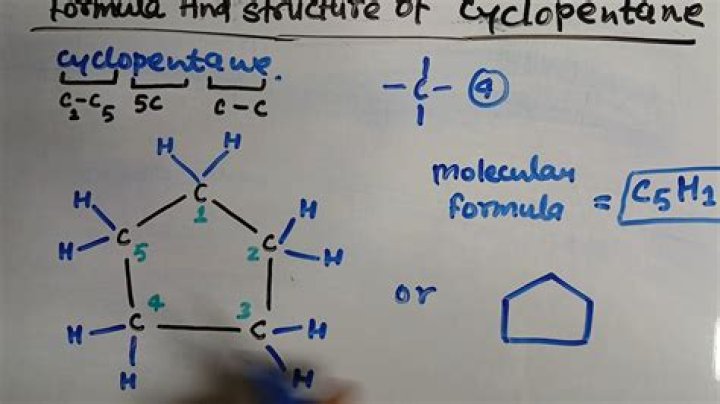 What is the chemical structure of cyclopentene?