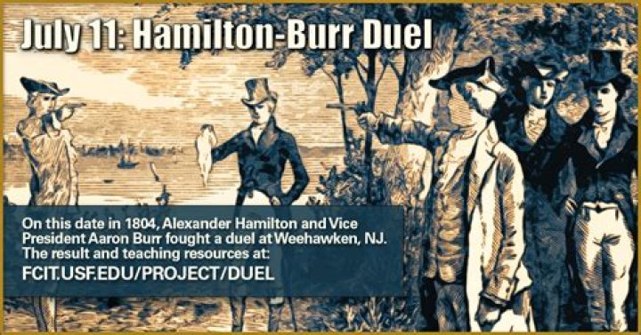 What was the hamilton burr duel about?