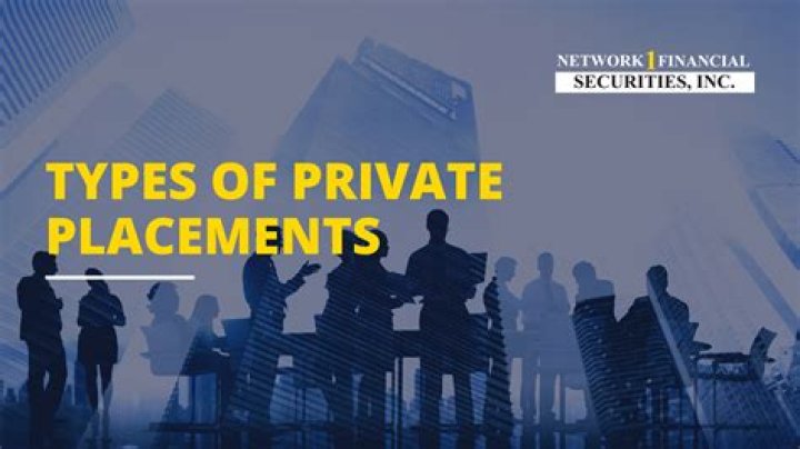 Whats a private placements?