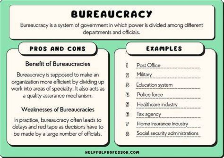 Whats a sentence for bureaucrat?