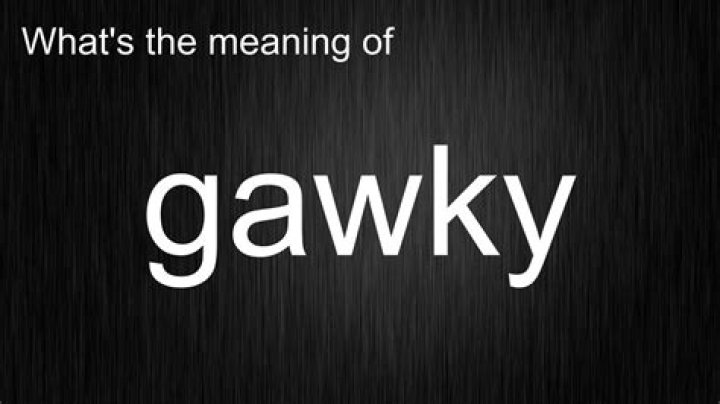 Whats the meaning of gawky?
