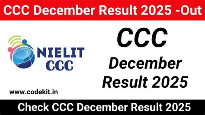 When ccc result declared?