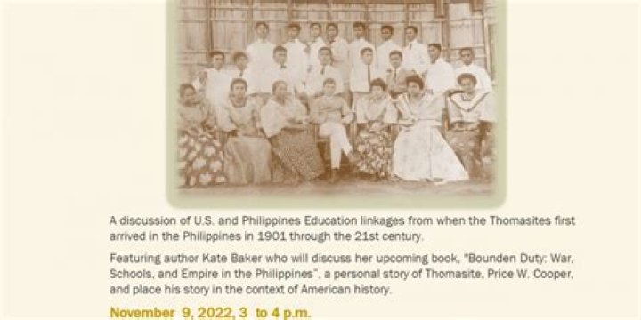 When did thomasites arrived in the philippines?