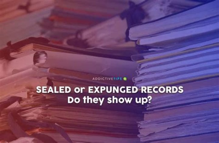 When does an expunged record show up?