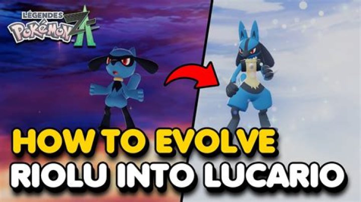 When riolu evolves into lucario?